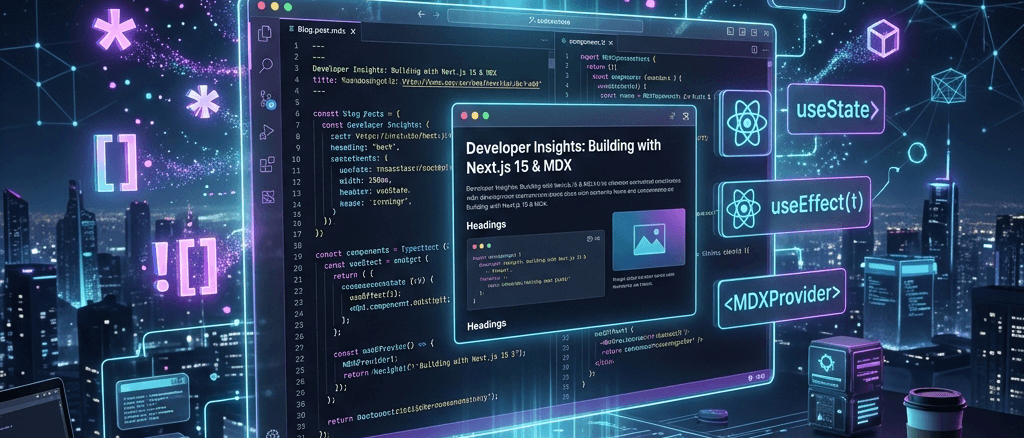 How To Build a Developer Blog with Next.js 15 and MDX (Complete 2026 Guide)